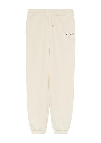 s.Oliver Unisex Jogginghose aus Sweat mit Print-Detail helles Sand 176 von s.Oliver
