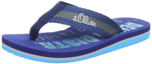 s.Oliver Unisex-Kinder Casual Zehentrenner, Blau (Denim Comb 853) von s.Oliver