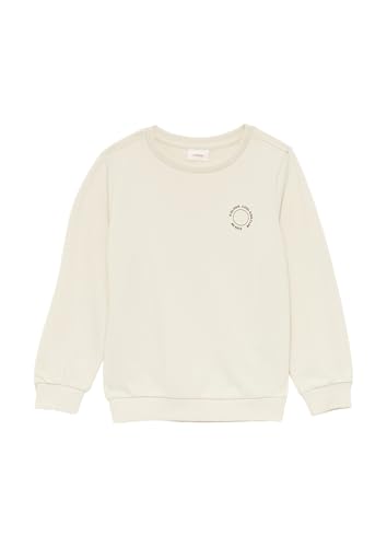 s.Oliver Unisex Sweatshirt mit Rippbündchen und kleinem Print-Detail helles Sand 116/122 s.Oliver Unisex Sweatshirt mit Rippbündchen und kleinem Print-Detail helles Sand 116/122 von s.Oliver