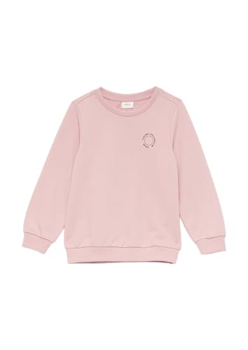 s.Oliver Unisex Sweatshirt mit Rippbündchen und kleinem Print-Detail zartrosa 128/134 von s.Oliver