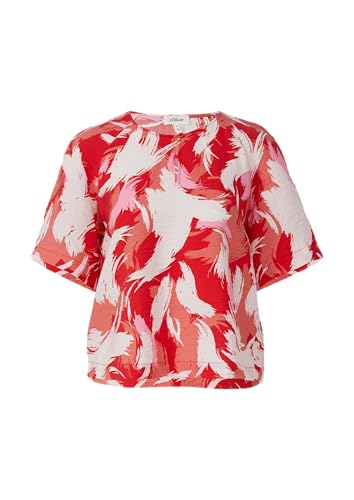 s.Oliver Verkürzte Bluse aus Strukturiertem Viskosemix preiselbeere 36 von s.Oliver