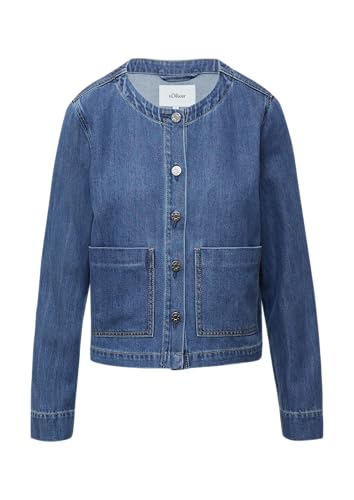 s.Oliver Verkürzte Denimjacke mit aufgesetzten Taschen blau 42 s.Oliver Verkürzte Denimjacke mit aufgesetzten Taschen blau 42 von s.Oliver