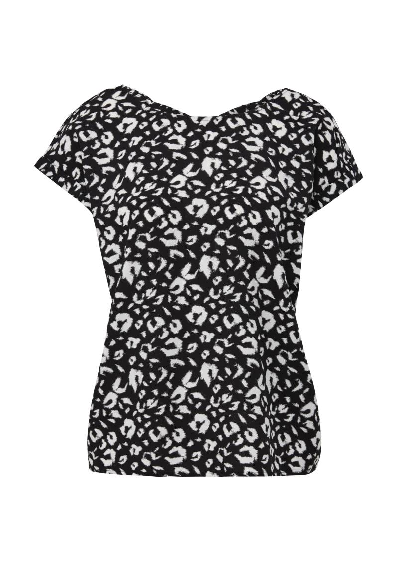 s.Oliver - Viskosebluse mit Rückenausschnitt, Damen, schwarz von s.Oliver