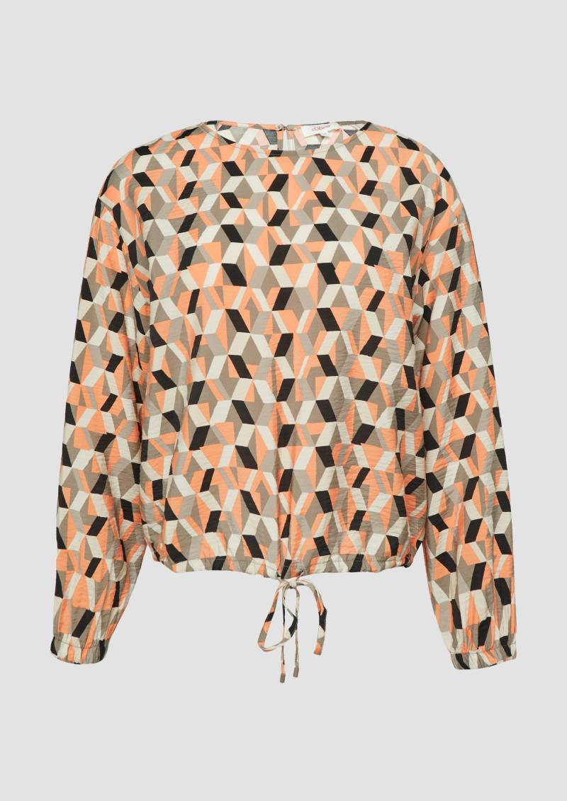 s.Oliver - Viskosemix-Bluse in O-Shape, Damen, Orange s.Oliver - Viskosemix-Bluse in O-Shape, Damen, Orange von s.Oliver