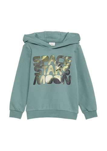 s.Oliver Wärmender Hoodie mit Frontprint türkisblau 92/98 von s.Oliver