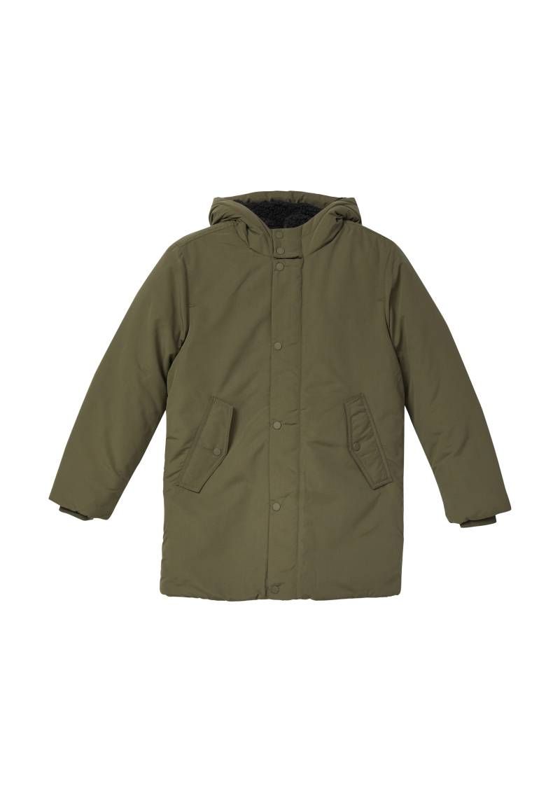s.Oliver - Wärmender Parka mit Kapuze und Teilungsnähten, Jungen, Grün von s.Oliver