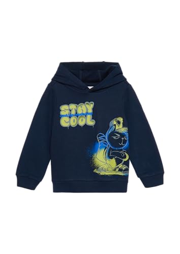 s.Oliver Wärmendes Kapuzen-Sweatshirt mit Frontprint Navy 104/110 von s.Oliver