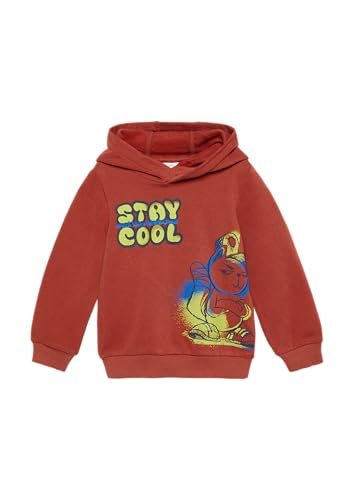 s.Oliver Wärmendes Kapuzen-Sweatshirt mit Frontprint rubinrot 104/110 von s.Oliver