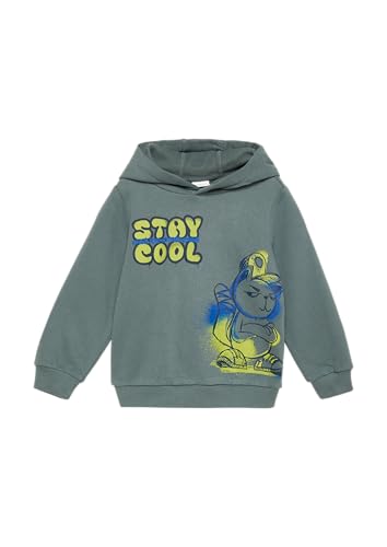 s.Oliver Wärmendes Kapuzen-Sweatshirt mit Frontprint schiefergrau 116/122 von s.Oliver