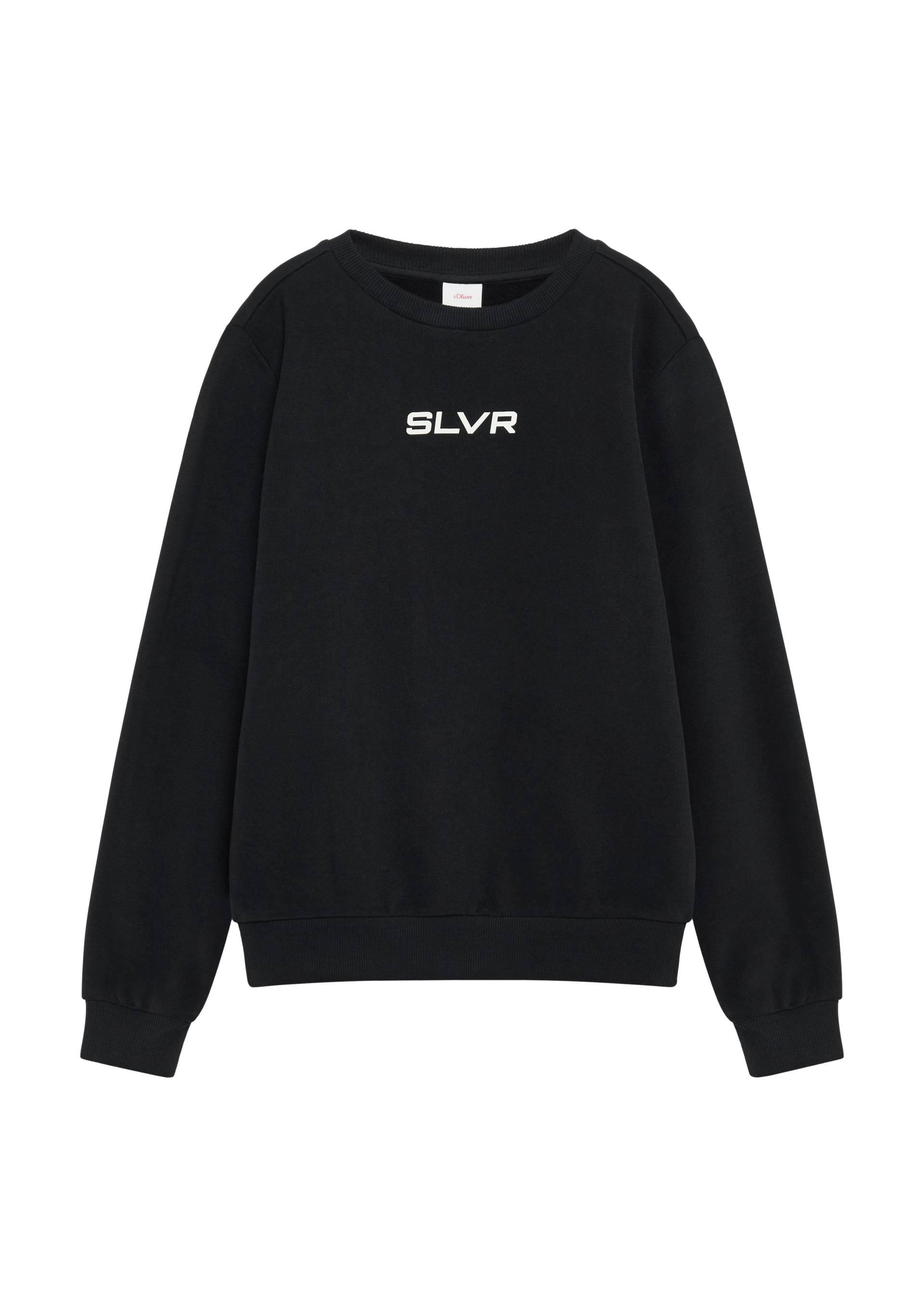 s.Oliver - Wärmendes Sweatshirt mit Rippbündchen und NASA®-Print, Jungen, schwarz von s.Oliver