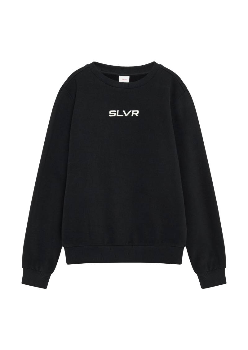s.Oliver - Wärmendes Sweatshirt mit Rippbündchen und NASA®-Print, Jungen, schwarz von s.Oliver