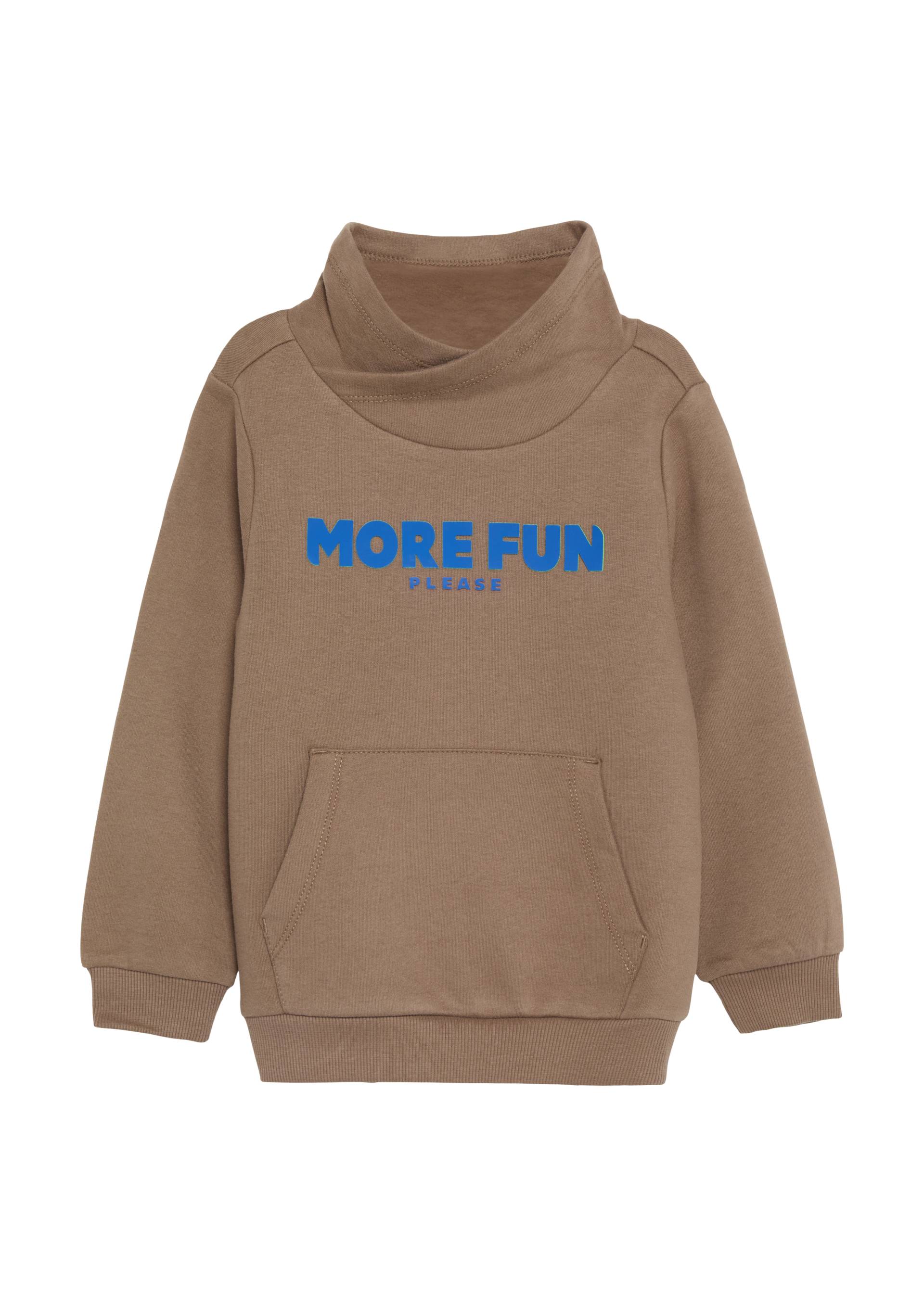 s.Oliver - Wärmendes Sweatshirt mit erhabenem Print, Kinder, braun von s.Oliver