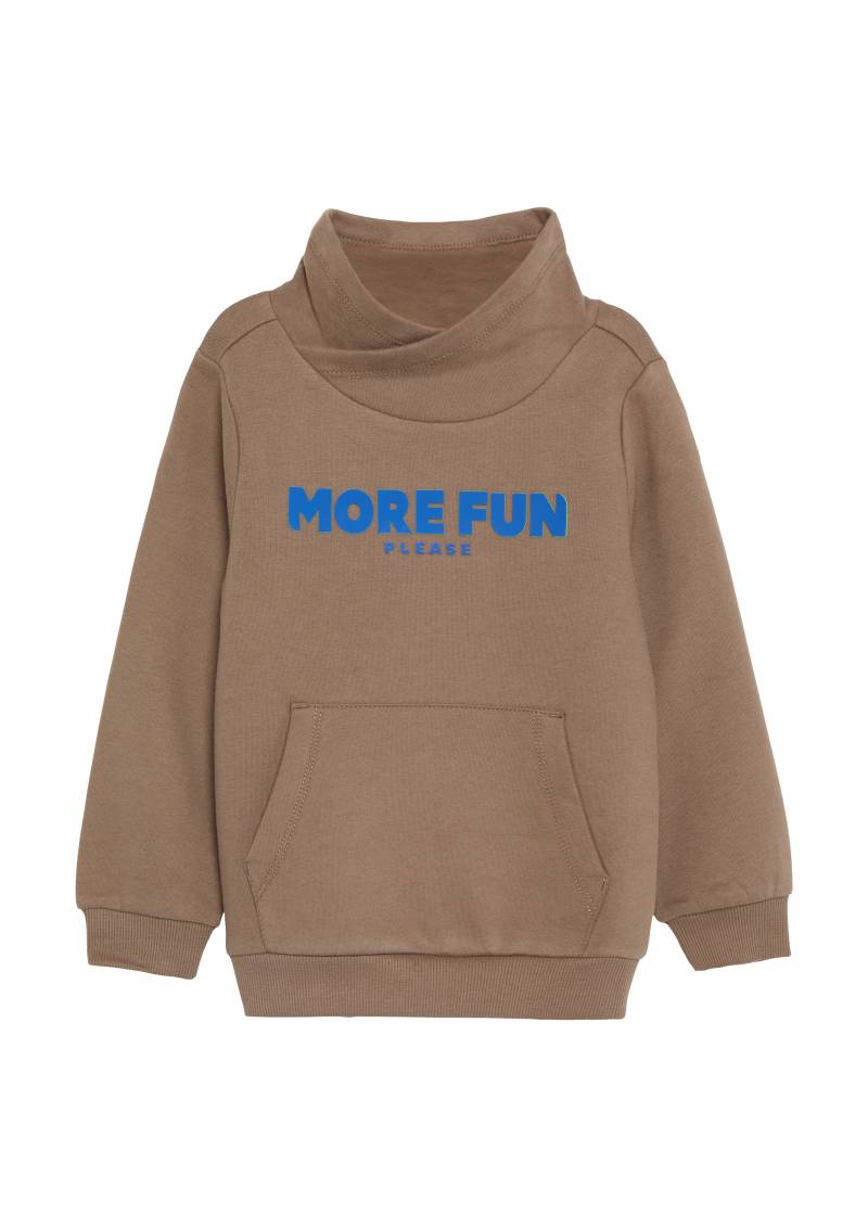 s.Oliver - Wärmendes Sweatshirt mit erhabenem Print, Kinder, braun von s.Oliver