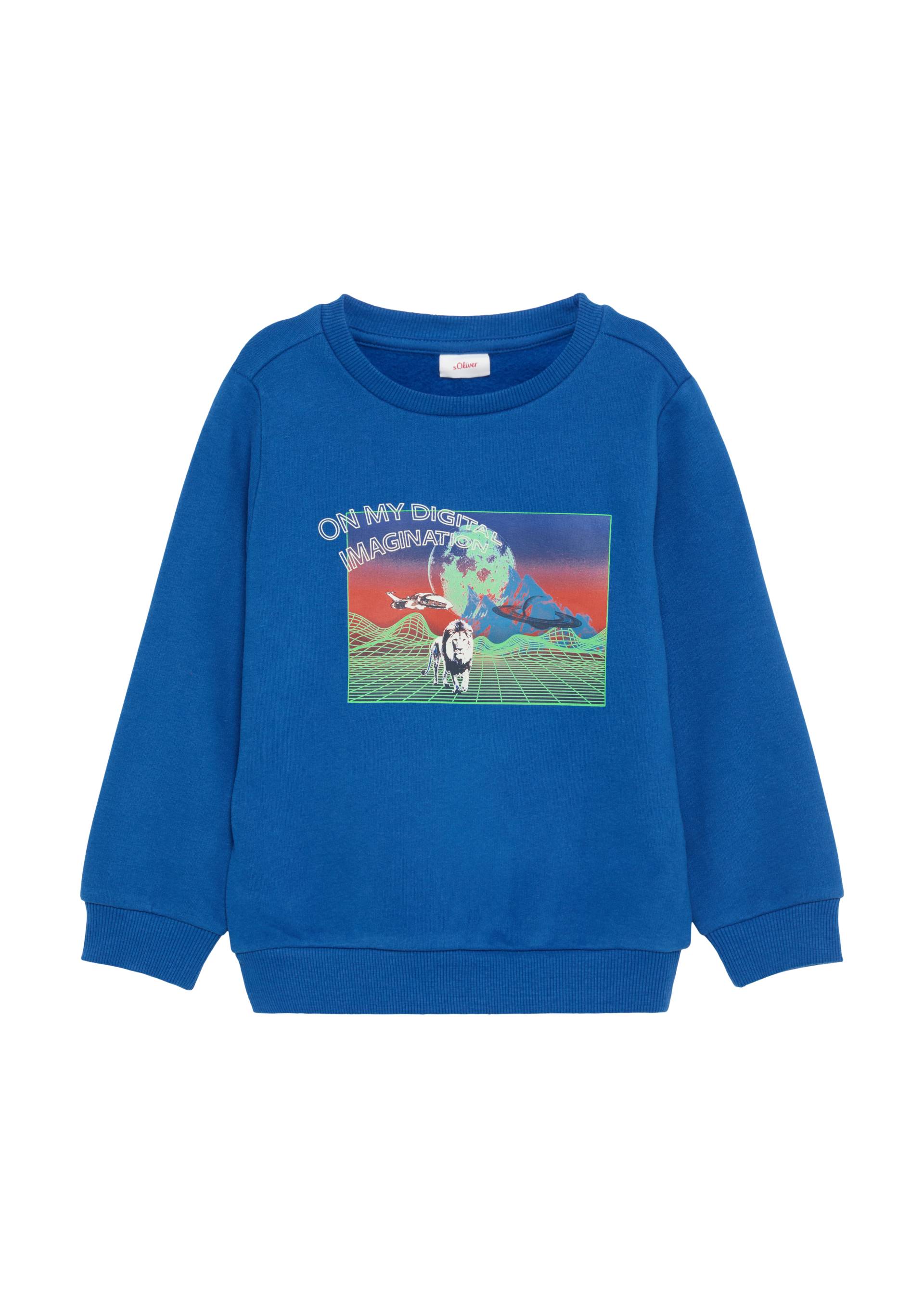 s.Oliver - Wärmendes Sweatshirt mit gummiertem Frontprint, Kinder, blau s.Oliver - Wärmendes Sweatshirt mit gummiertem Frontprint, Kinder, blau von s.Oliver