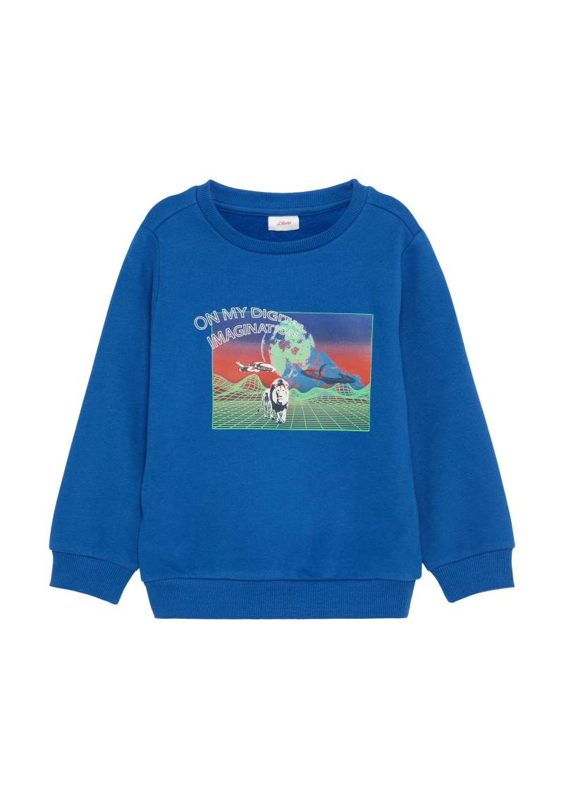 s.Oliver - Wärmendes Sweatshirt mit gummiertem Frontprint, Kinder, blau s.Oliver - Wärmendes Sweatshirt mit gummiertem Frontprint, Kinder, blau von s.Oliver