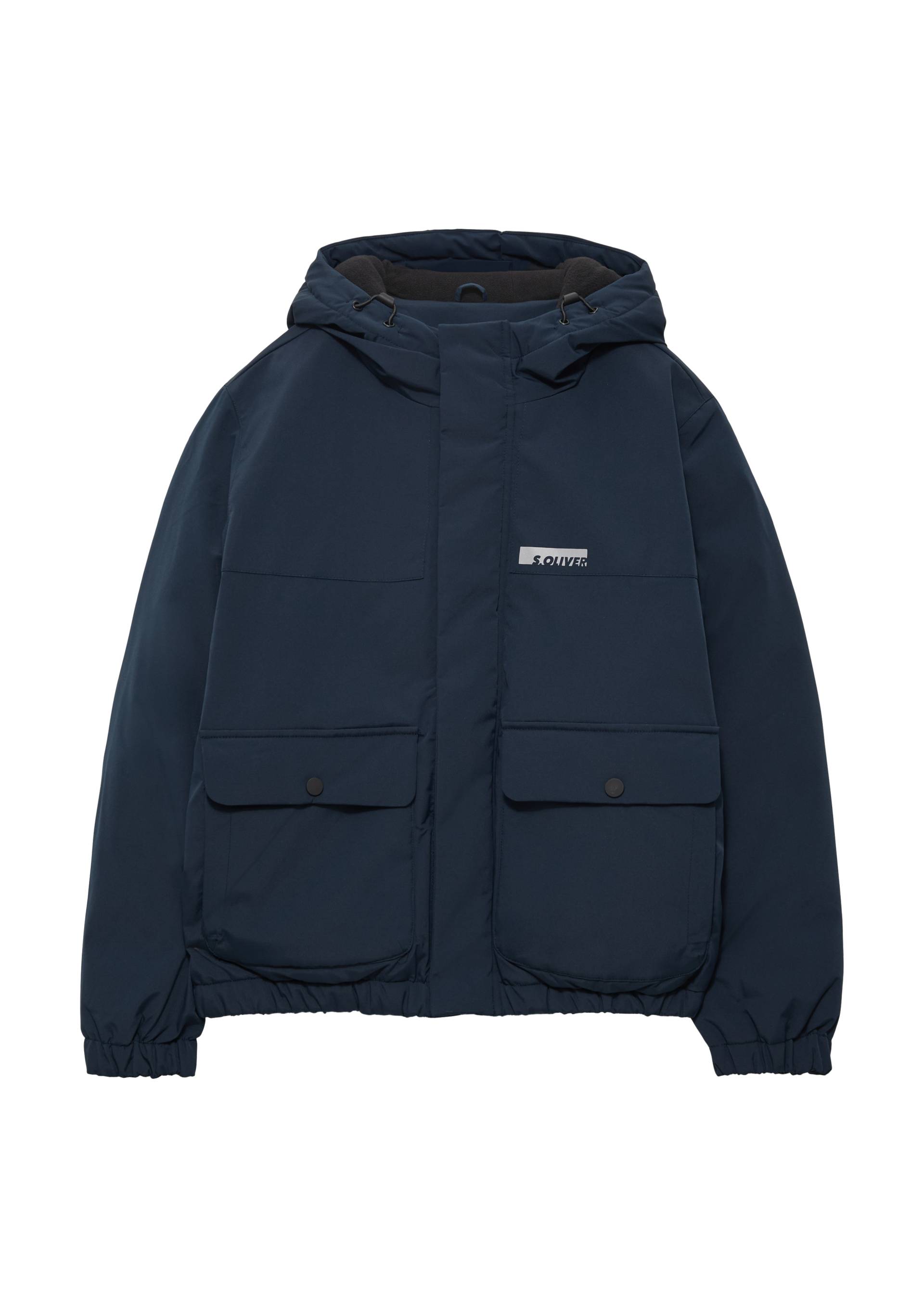 s.Oliver - Warme Jacke mit Kapuze und großen Taschen, Jungen, blau von s.Oliver