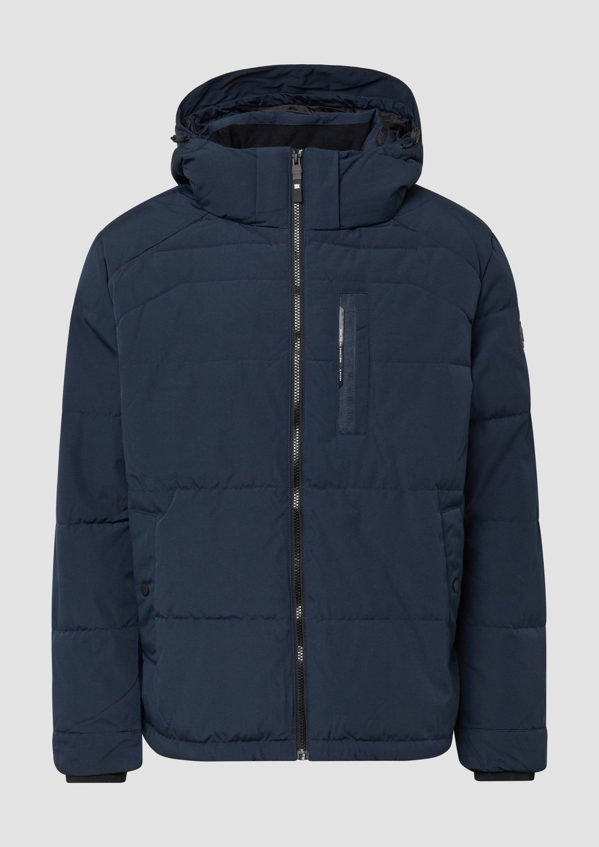 s.Oliver - Wasserabweisende Pufferjacke mit abnehmbarer Kapuze, Herren, blau von s.Oliver