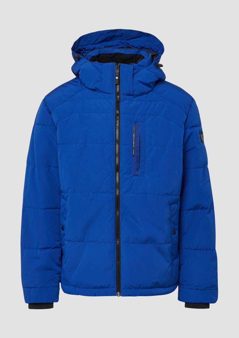 s.Oliver - Wasserabweisende Pufferjacke mit abnehmbarer Kapuze, Herren, blau von s.Oliver
