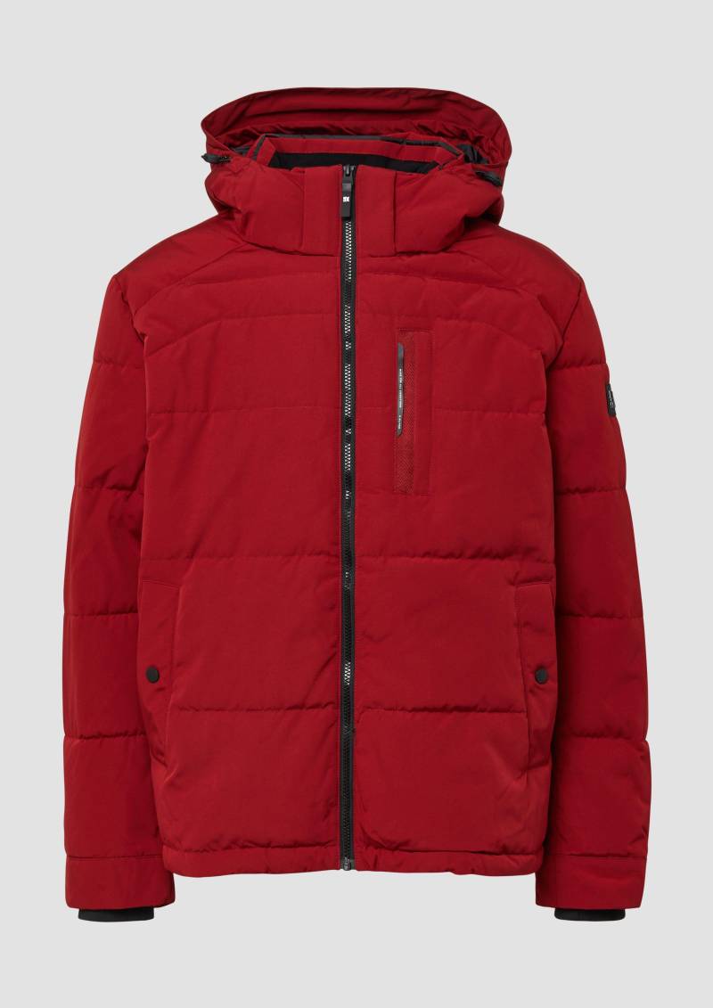 s.Oliver - Wasserabweisende Pufferjacke mit abnehmbarer Kapuze, Herren, rot von s.Oliver