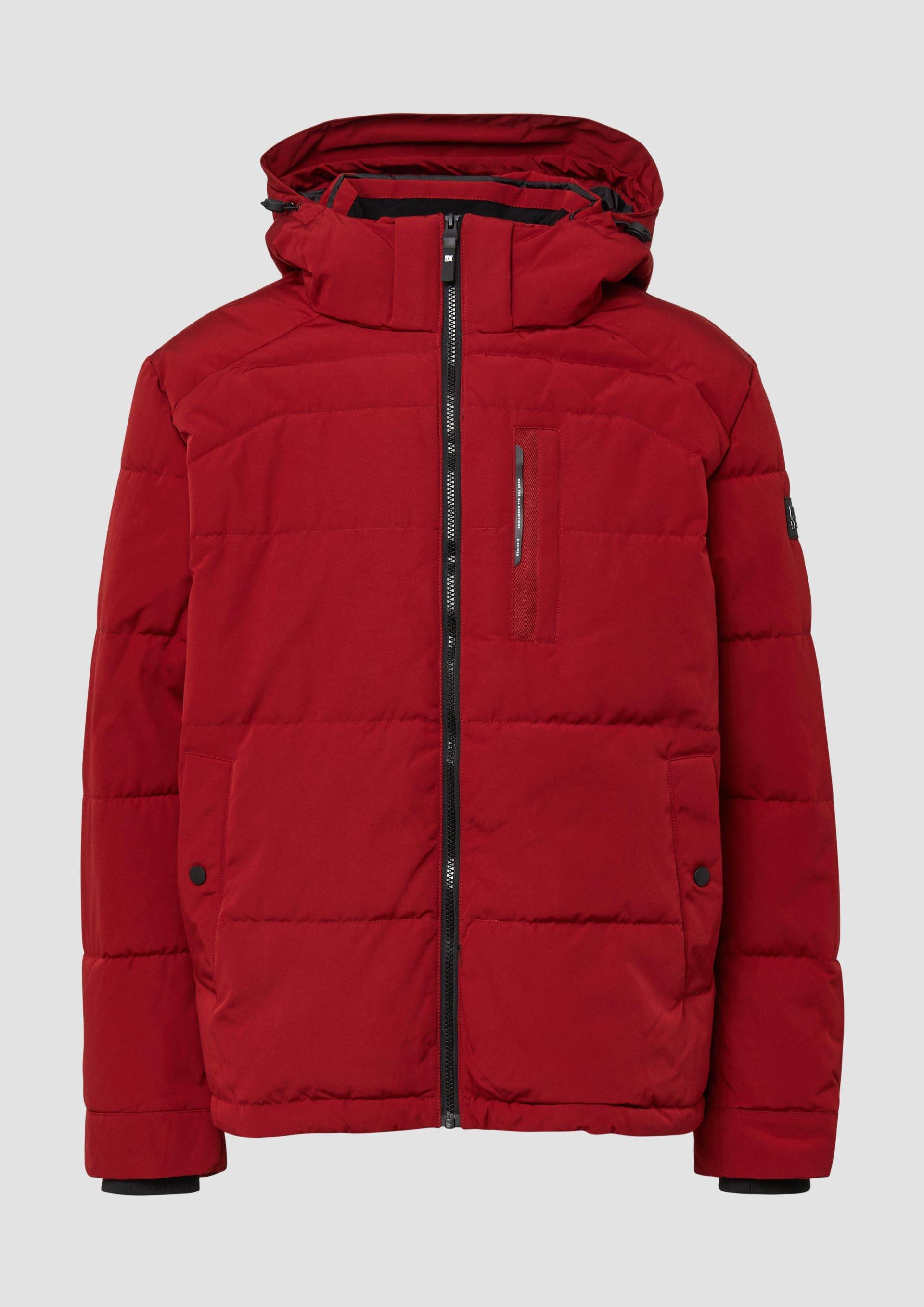 s.Oliver - Wasserabweisende Pufferjacke mit abnehmbarer Kapuze, Herren, rot von s.Oliver