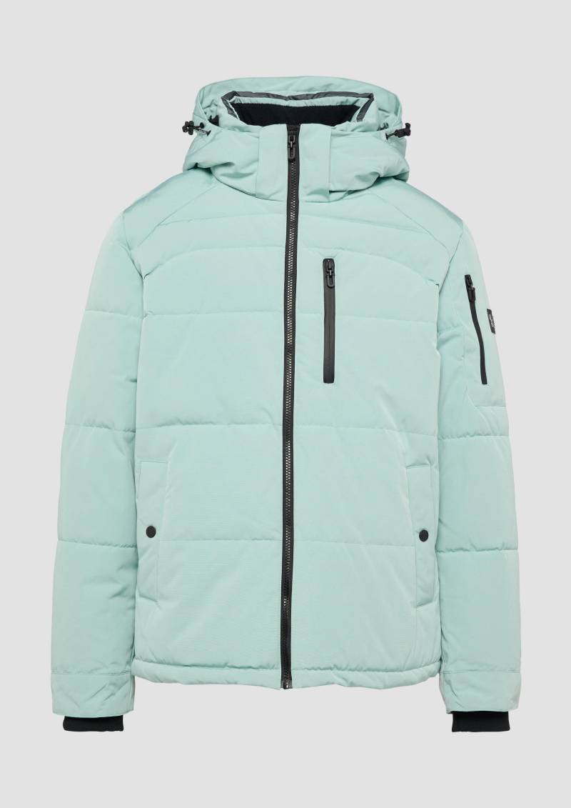 s.Oliver - Wasserabweisende Steppjacke mit abnehmbarer Kapuze, Herren, grün von s.Oliver