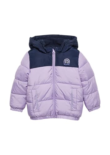 s.Oliver Wattierte Jacke mit Glitzer-Print und Fleecefutter Lavendel 92 von s.Oliver