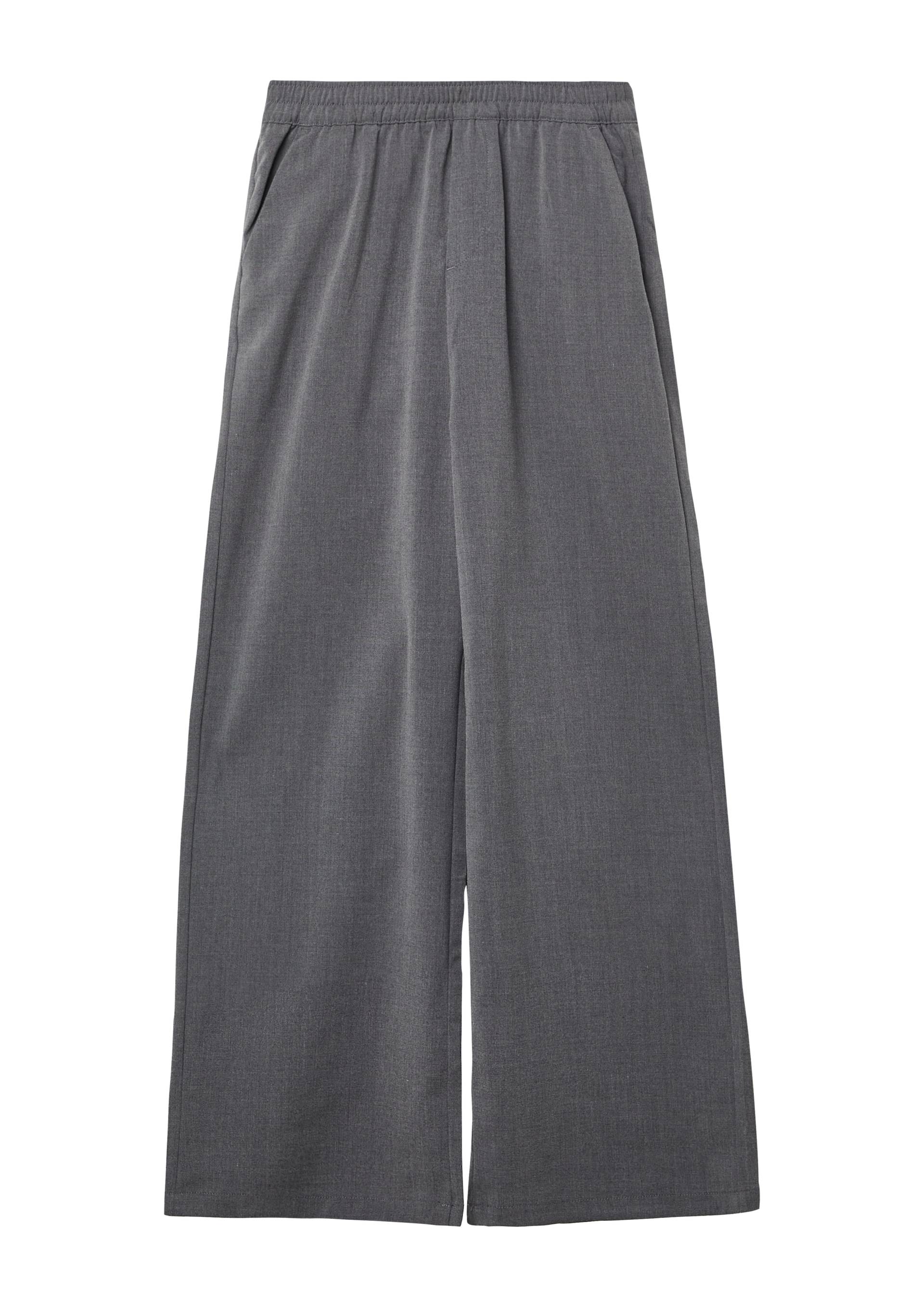 s.Oliver - Webhose mit Wide Leg und Elastikbund, Mädchen, grau von s.Oliver