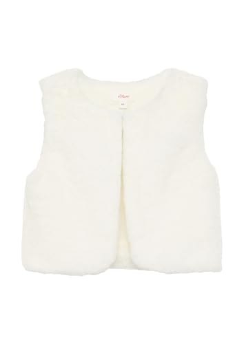s.Oliver Webpelzweste mit leichtem Jersey-Futter ecru 92 von s.Oliver