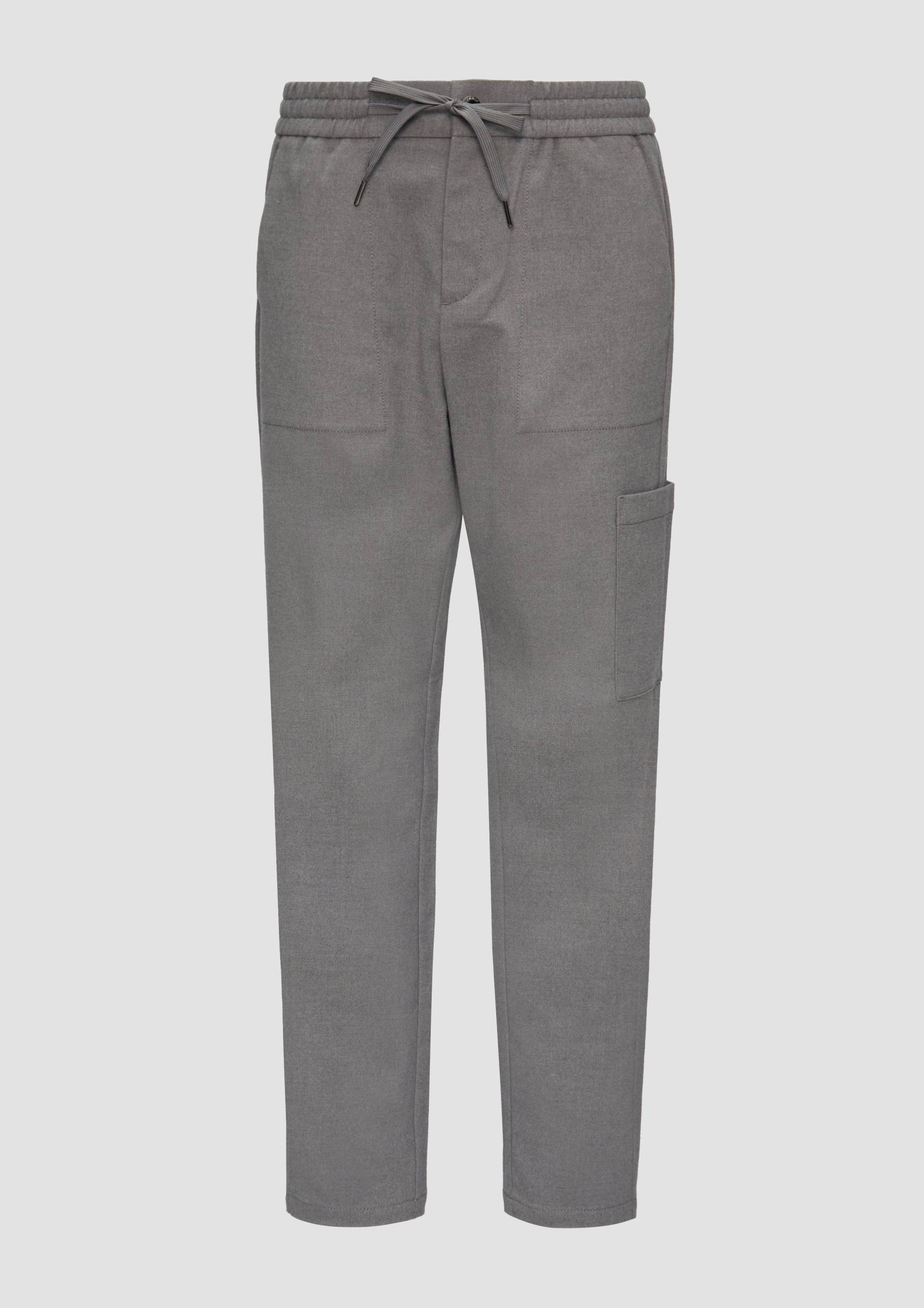 s.Oliver - Weiche Relaxed-Jogpants mit Tapered Leg, Damen, grau von s.Oliver