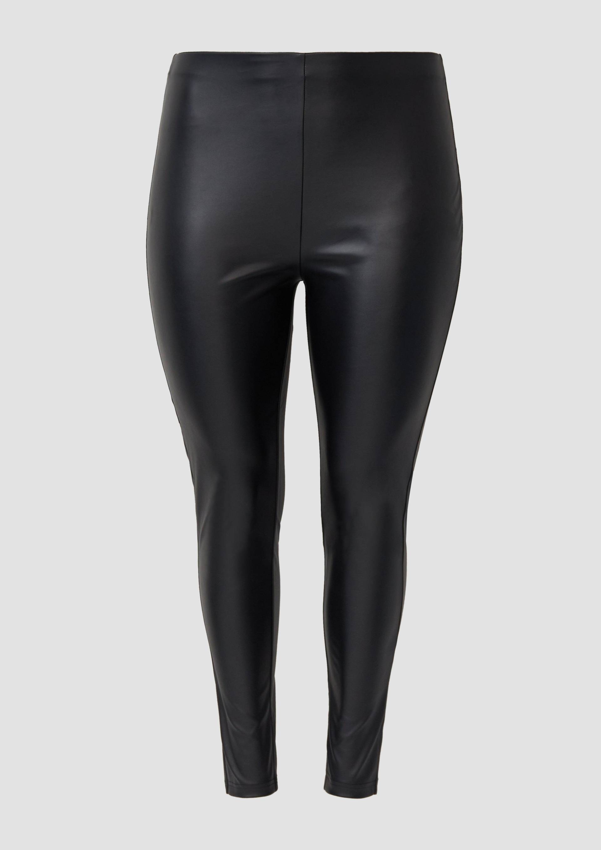 s.Oliver - Weiche Stretch-Leggings aus Kunstleder, Damen, schwarz von s.Oliver