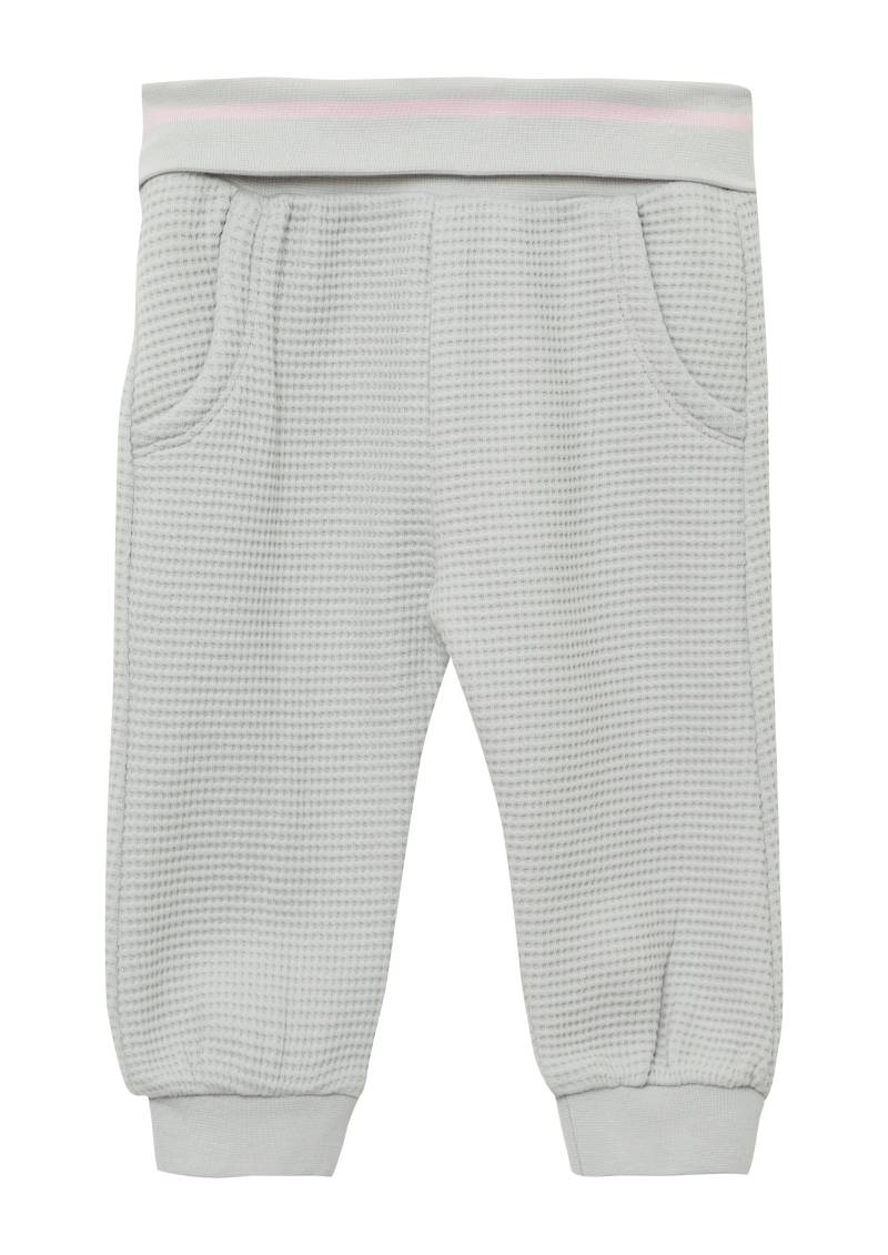 s.Oliver - Weiche Sweat-Hose mit Waffelstruktur, Babys, grau von s.Oliver