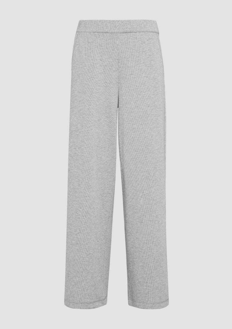 s.Oliver - Weiche Sweathose mit Wide Leg, Damen, grau von s.Oliver