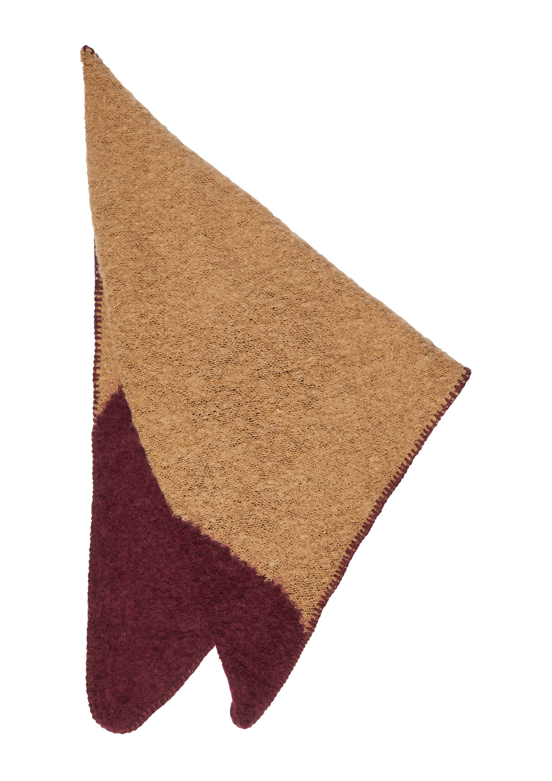 s.Oliver - Weicher Schal aus Bouclé-Strick, Damen, rot|braun von s.Oliver