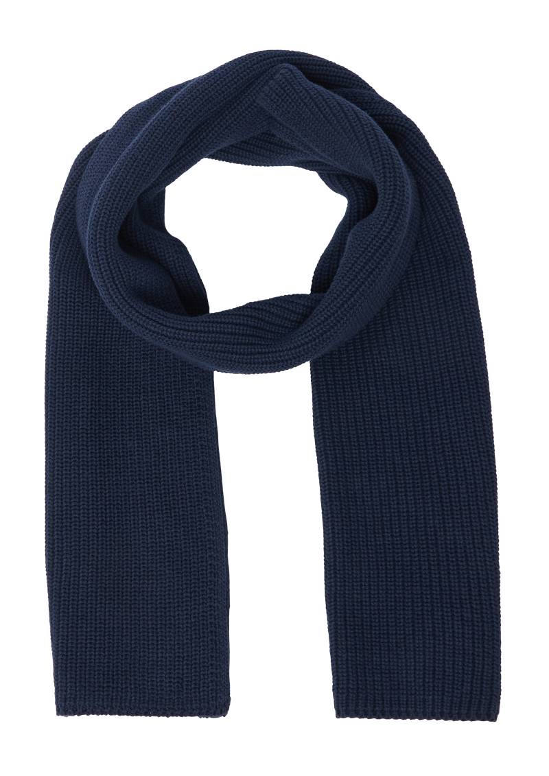 s.Oliver - Weicher Schal aus Grobstrick, Herren, blau von s.Oliver