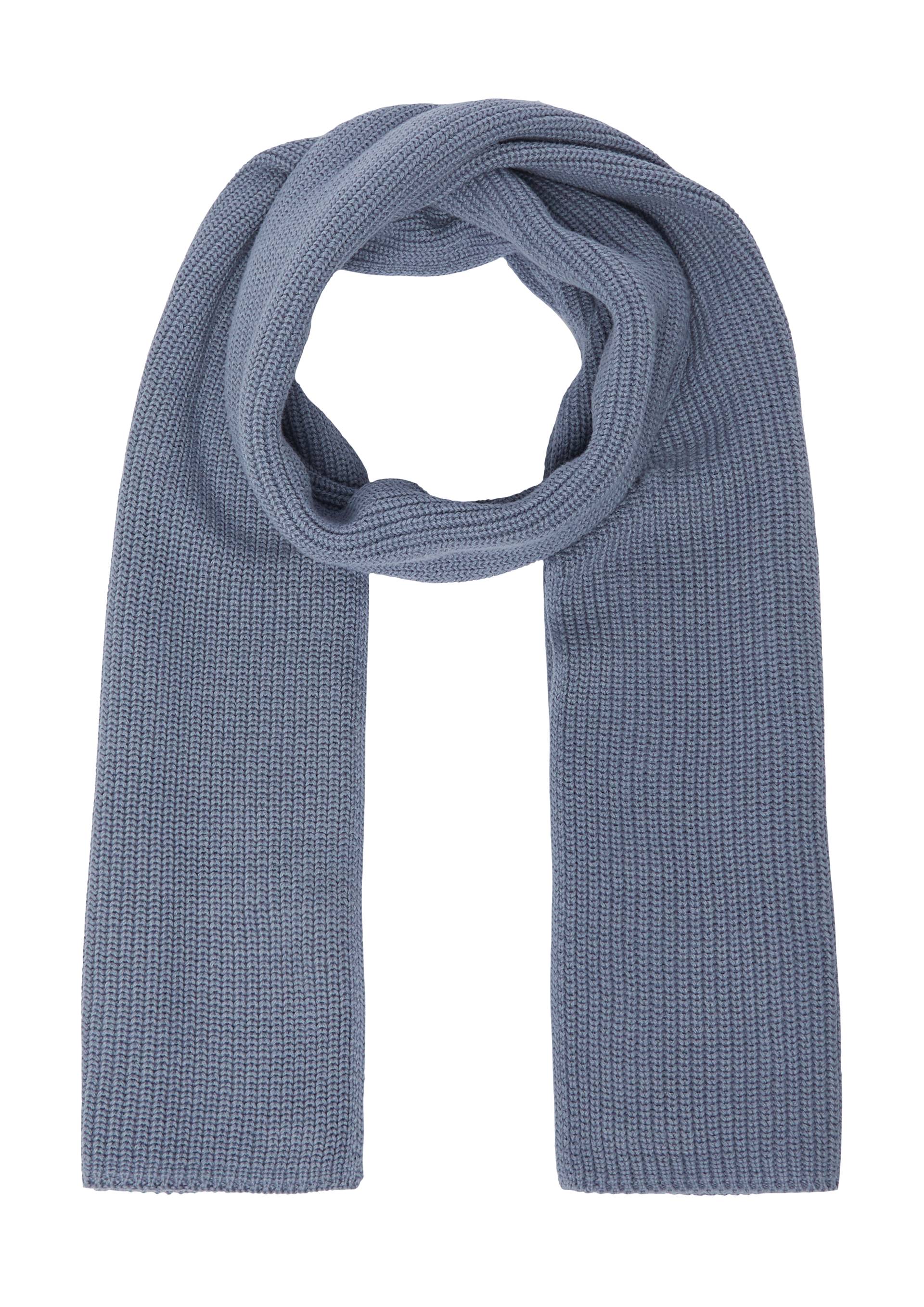 s.Oliver - Weicher Schal aus Grobstrick, Herren, blau von s.Oliver