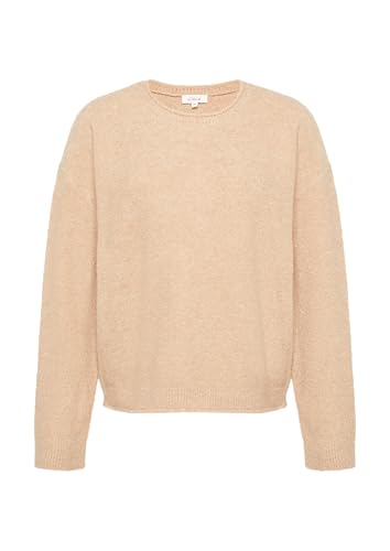 Weicher Strickpullover aus Bouclé Hellbraun 40 von s.Oliver