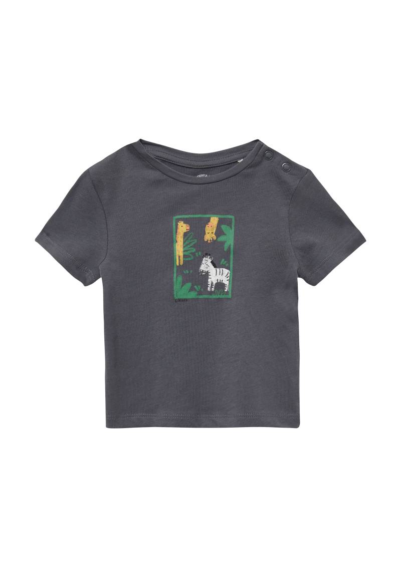 s.Oliver - Weiches Jersey-Shirt mit Druckknöpfen und Frontprint, Babys, grau s.Oliver - Weiches Jersey-Shirt mit Druckknöpfen und Frontprint, Babys, grau von s.Oliver