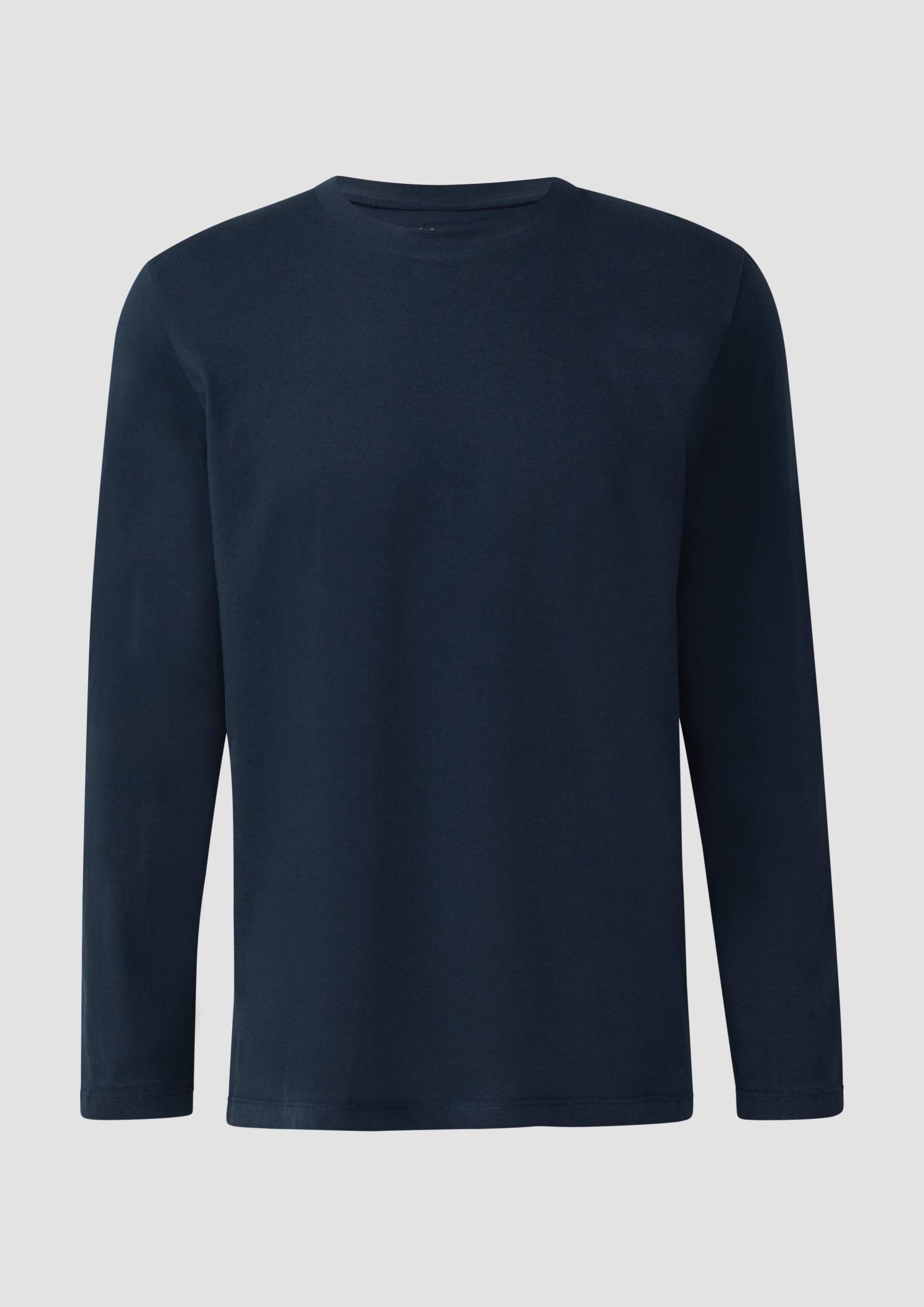 s.Oliver - Weiches Langarmshirt aus Baumwolle, Herren, blau von s.Oliver