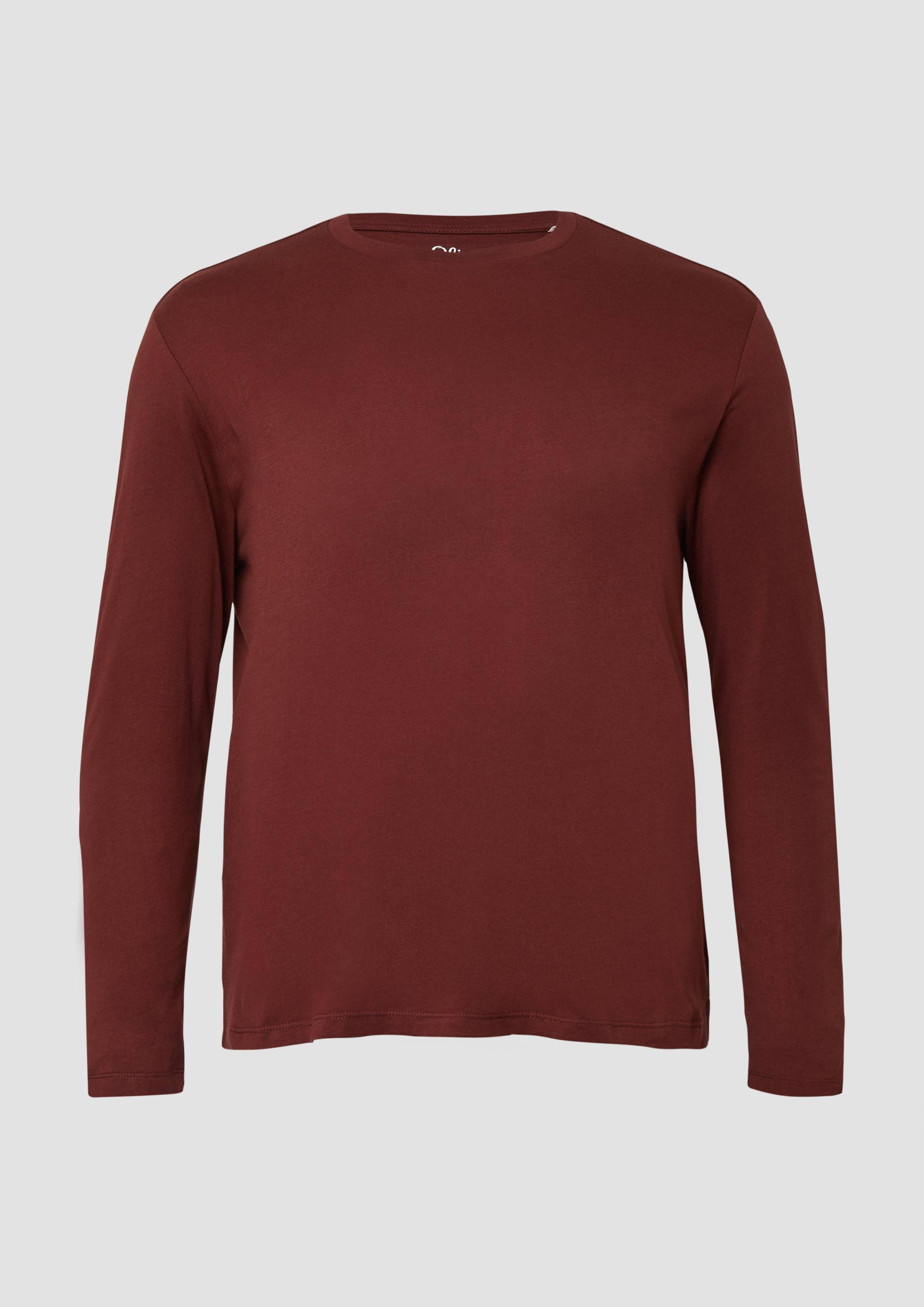 s.Oliver - Weiches Langarmshirt aus Baumwolle, Herren, rot von s.Oliver