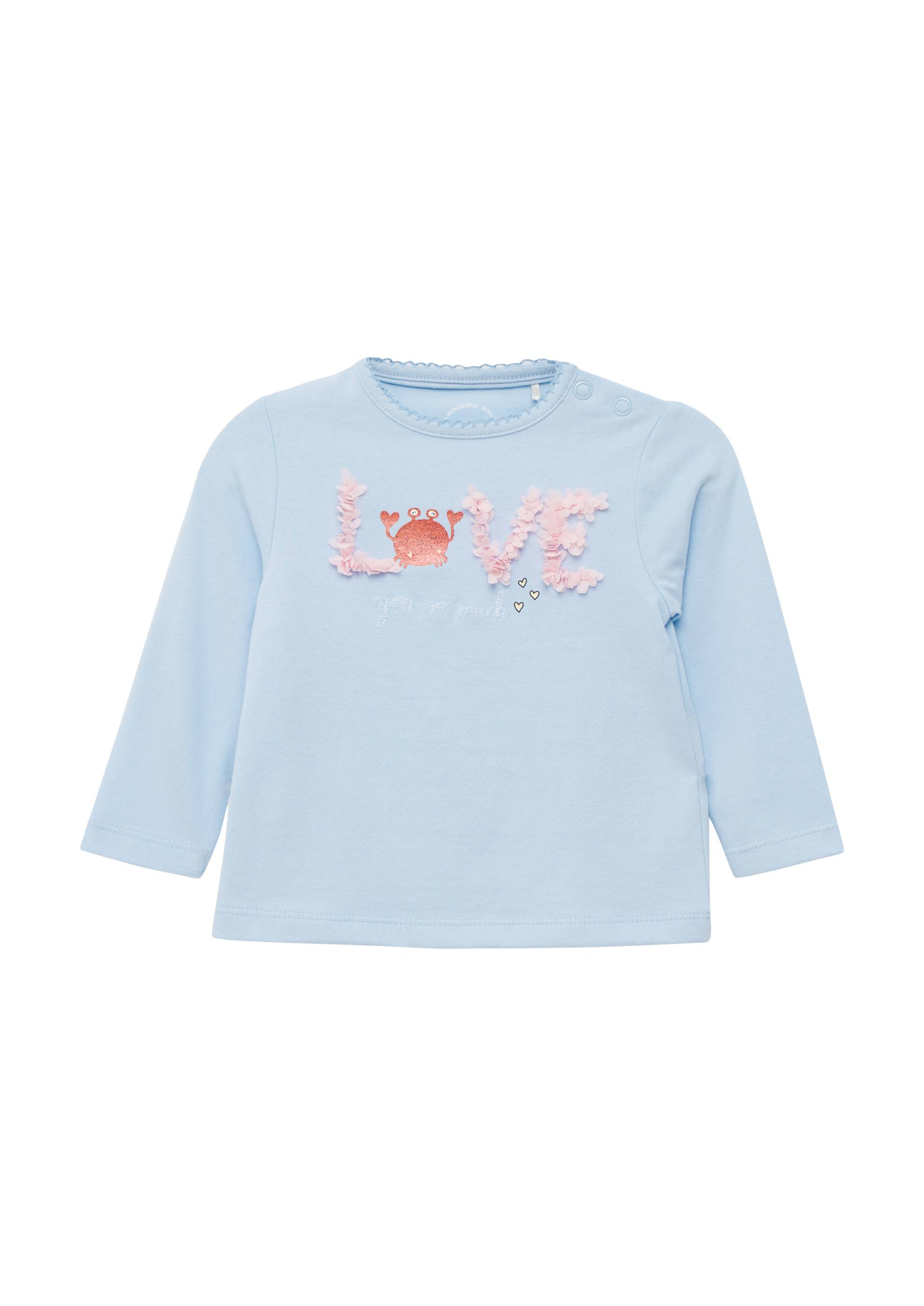 s.Oliver - Weiches Longsleeve mit Artwork, Babys, blau von s.Oliver