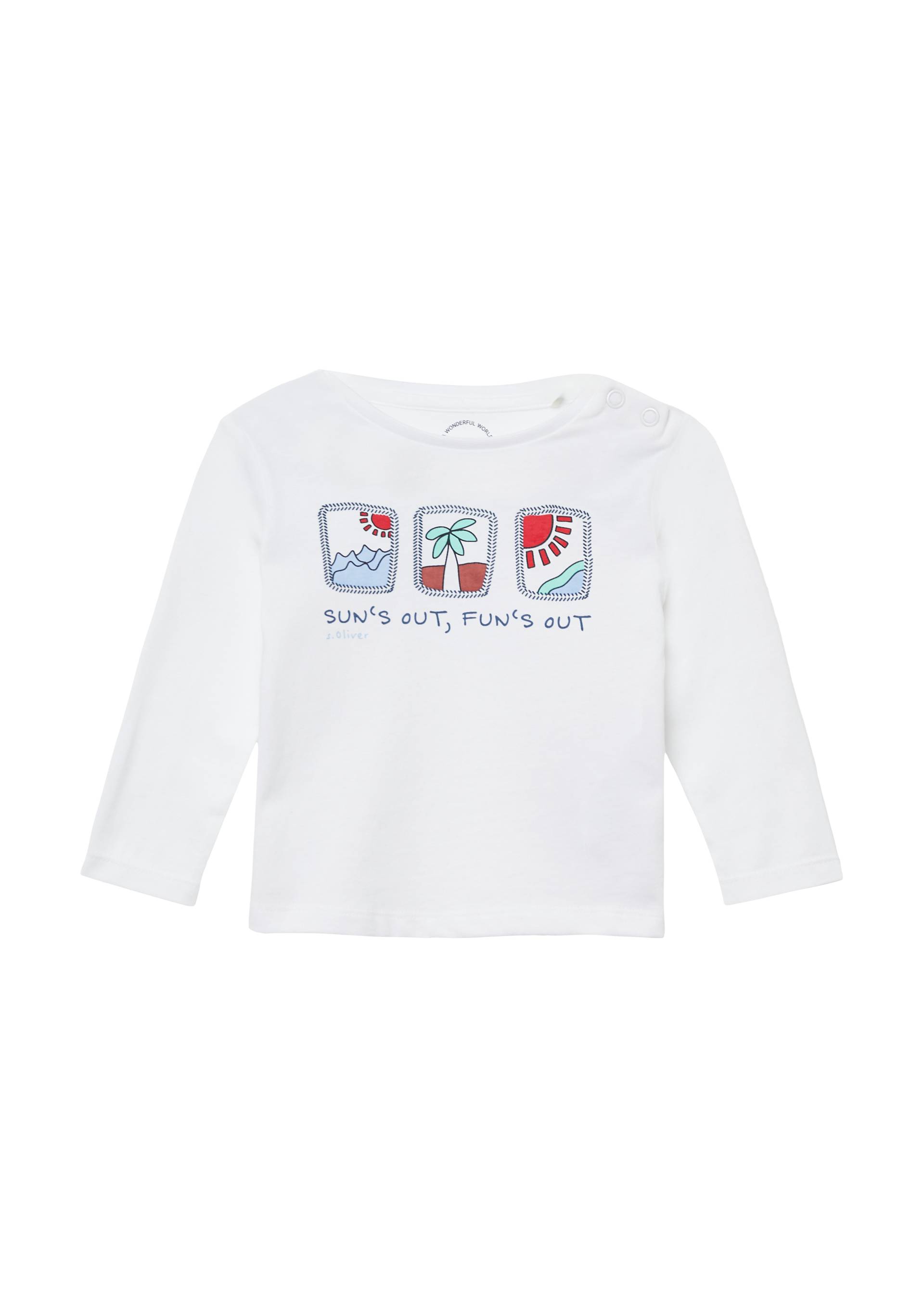 s.Oliver - Weiches Longsleeve mit Frontprint, Babys, weiß s.Oliver - Weiches Longsleeve mit Frontprint, Babys, weiß von s.Oliver