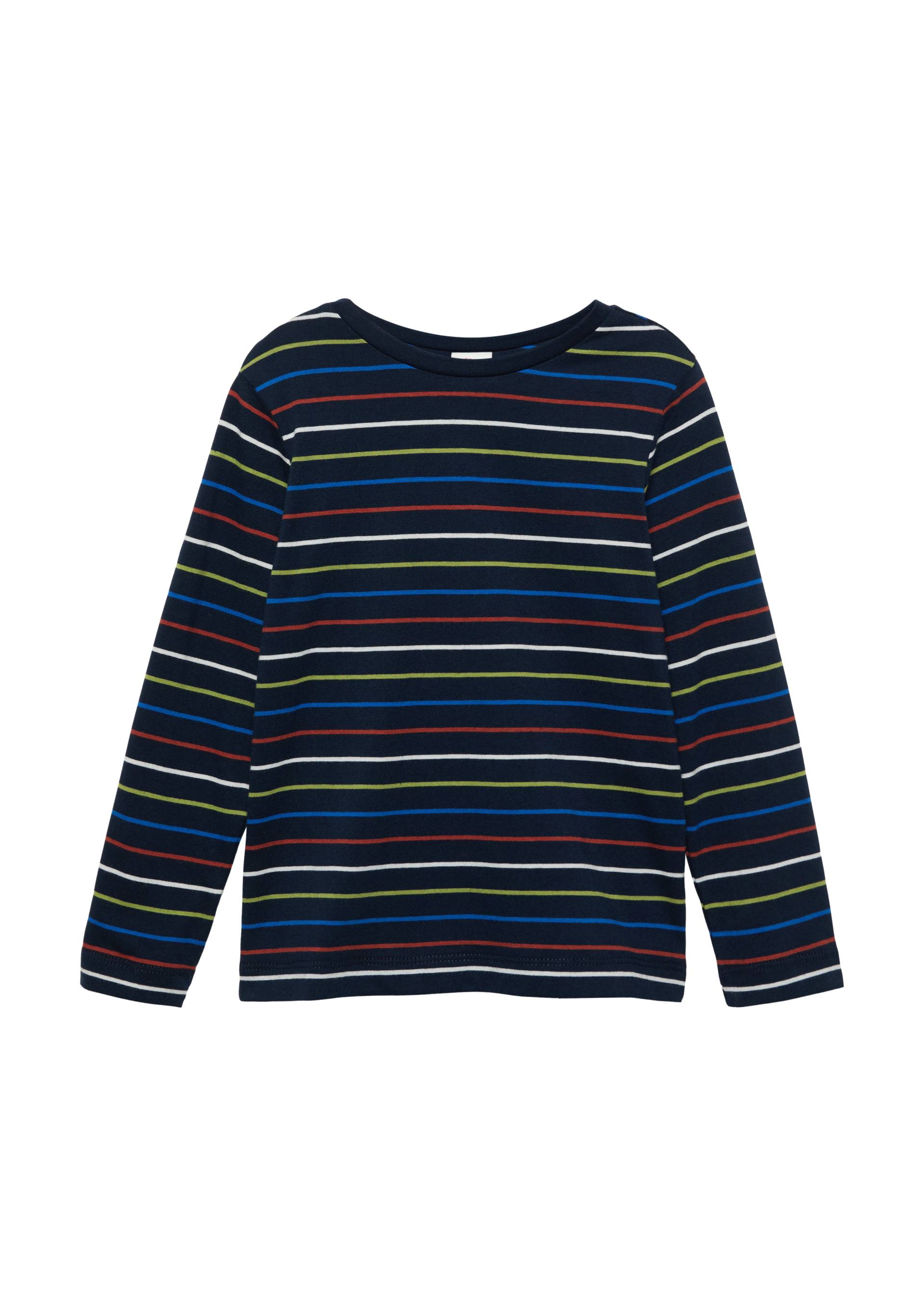 s.Oliver - Weiches Longsleeve mit Streifen, Kinder, blau von s.Oliver