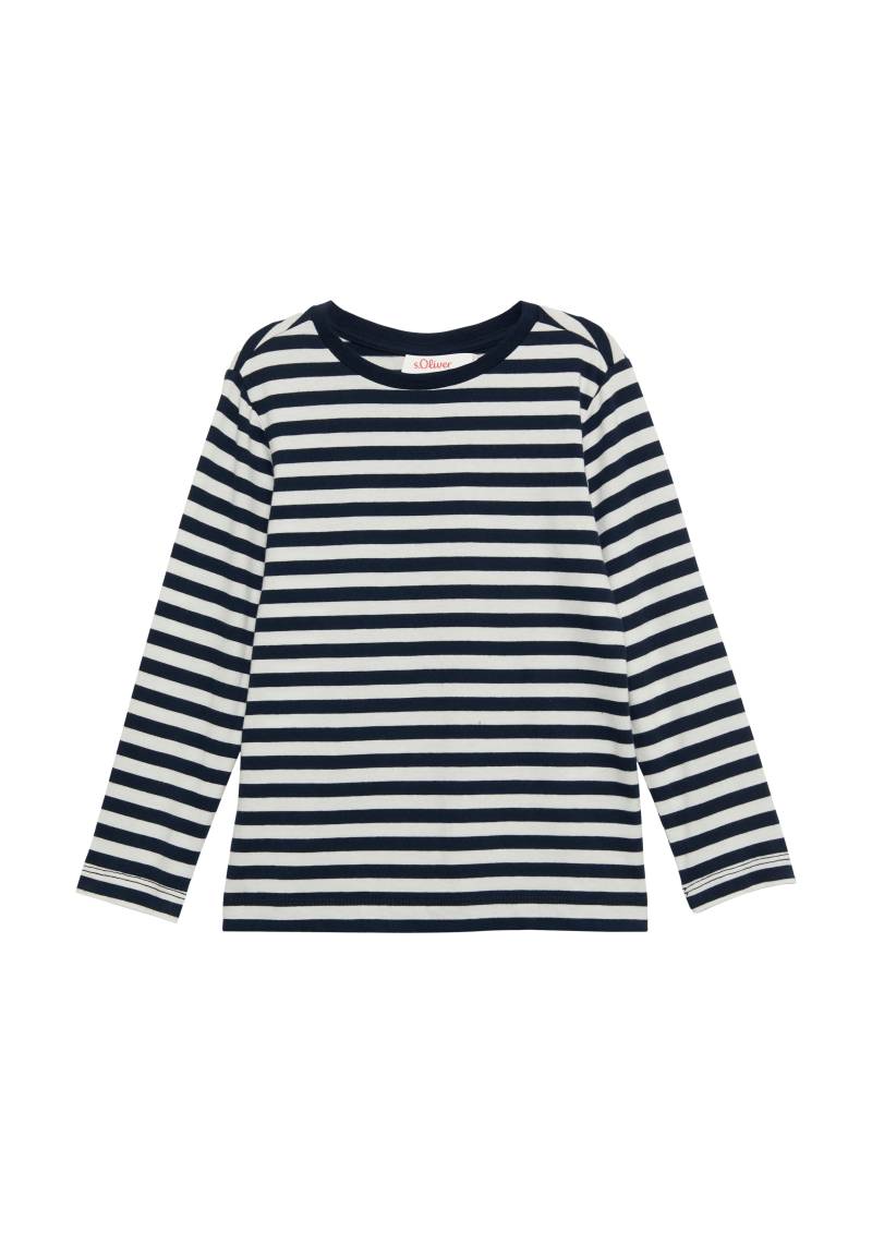 s.Oliver - Weiches Longsleeve mit Streifen, Kinder, creme von s.Oliver