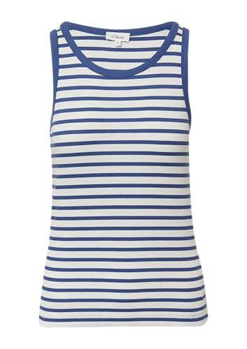 s.Oliver Weiches Slim-Fit-Top aus Rippware Royalblau 42 von s.Oliver