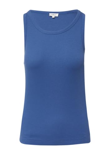 s.Oliver Weiches Slim-Fit-Top aus Rippware Royalblau 44 von s.Oliver