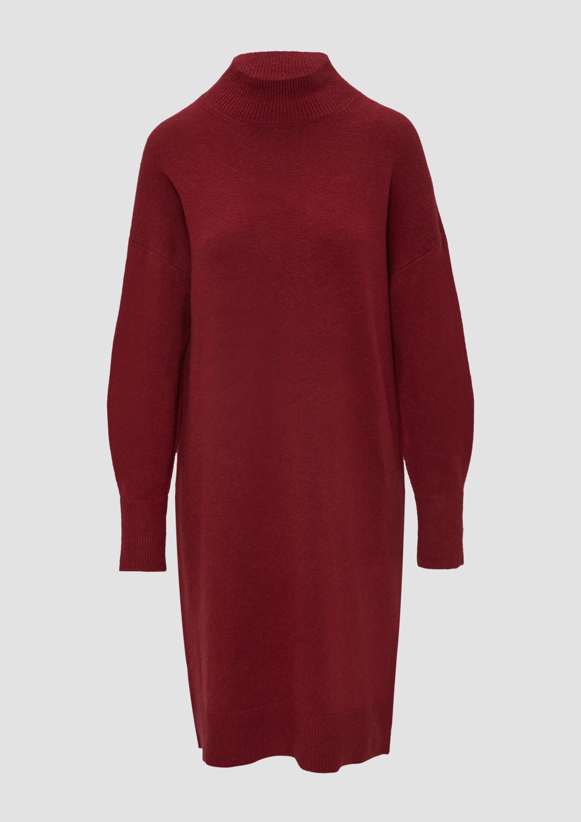s.Oliver - Weiches Strick-Kleid mit Stehkragen, Damen, rot von s.Oliver