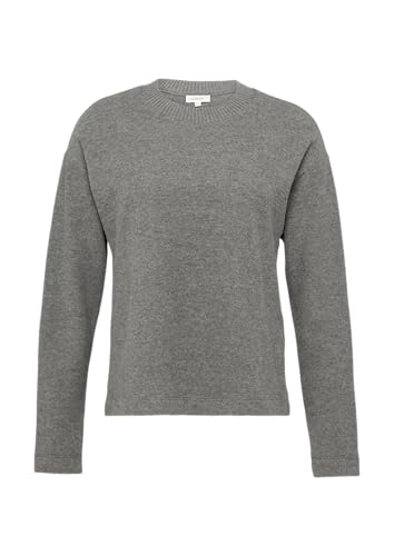 s.Oliver Weiches Sweatshirt mit gebrushter Oberfläche Graphit 34 von s.Oliver
