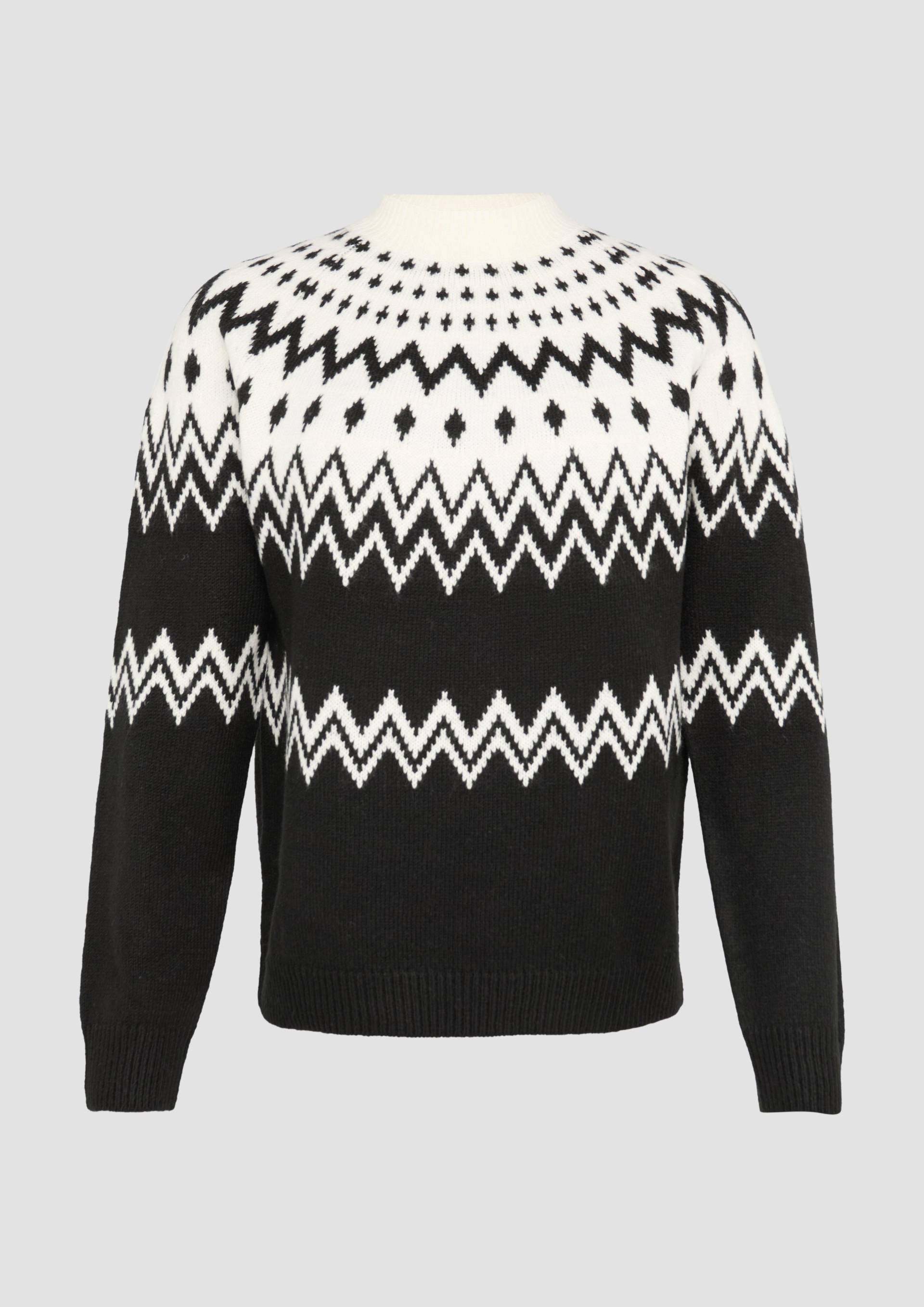 s.Oliver - Weihnachtspullover aus Baumwollmix, Damen, schwarz s.Oliver - Weihnachtspullover aus Baumwollmix, Damen, schwarz von s.Oliver