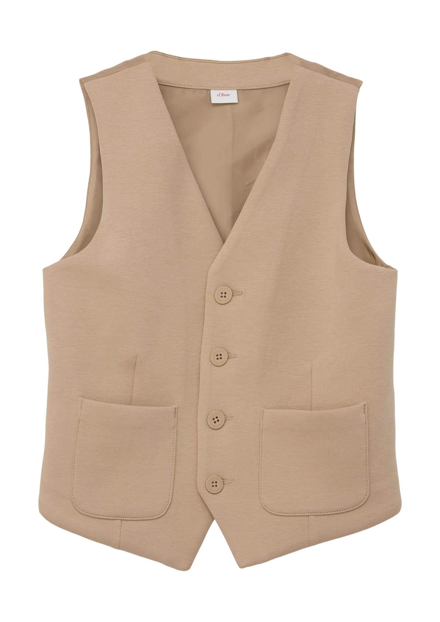 s.Oliver - Weste aus Baumwollmix, Jungen, Beige von s.Oliver