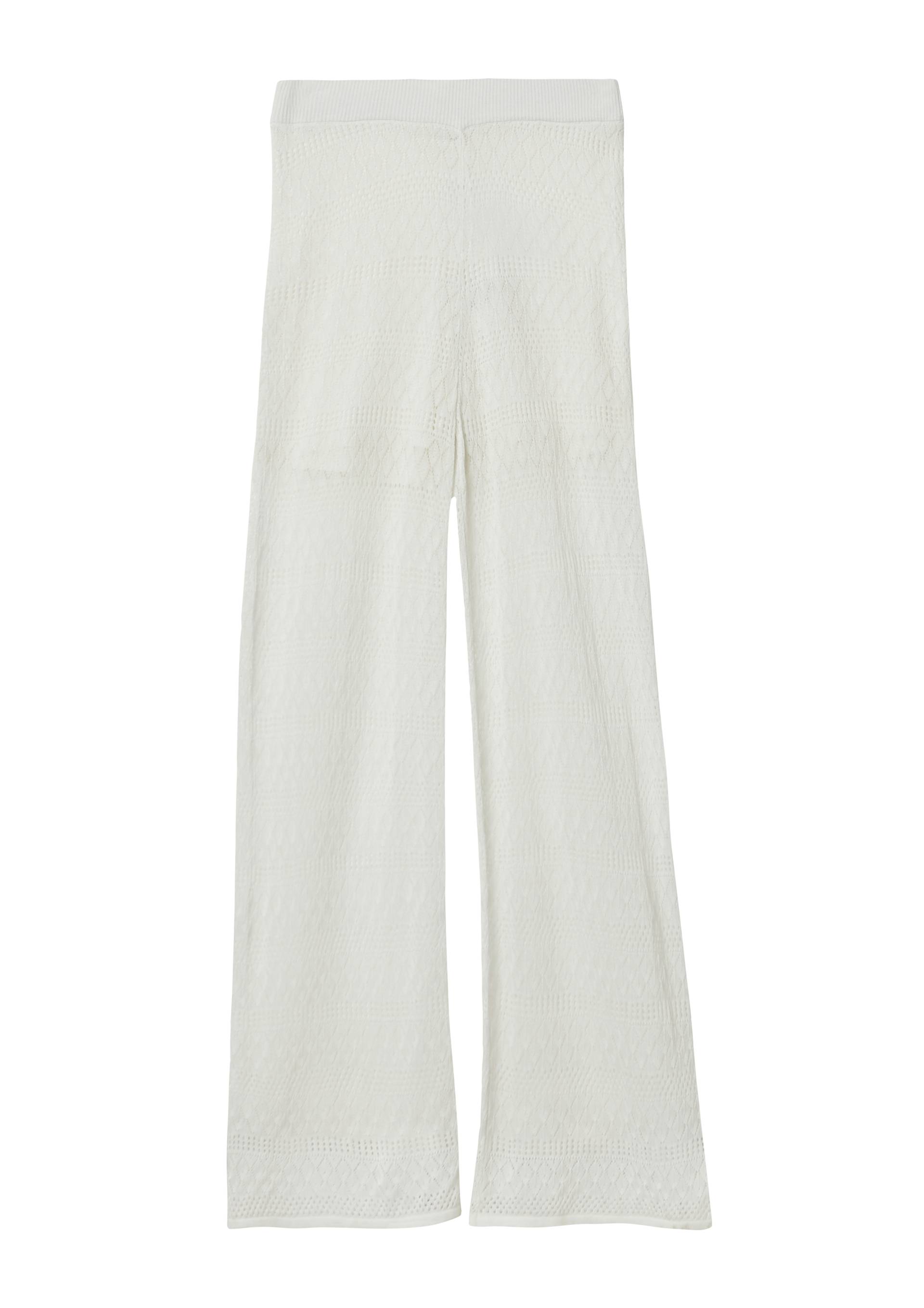 s.Oliver - Wide-Leg-Hose aus Ajourstrick mit Elastikbund, Mädchen, creme s.Oliver - Wide-Leg-Hose aus Ajourstrick mit Elastikbund, Mädchen, creme von s.Oliver